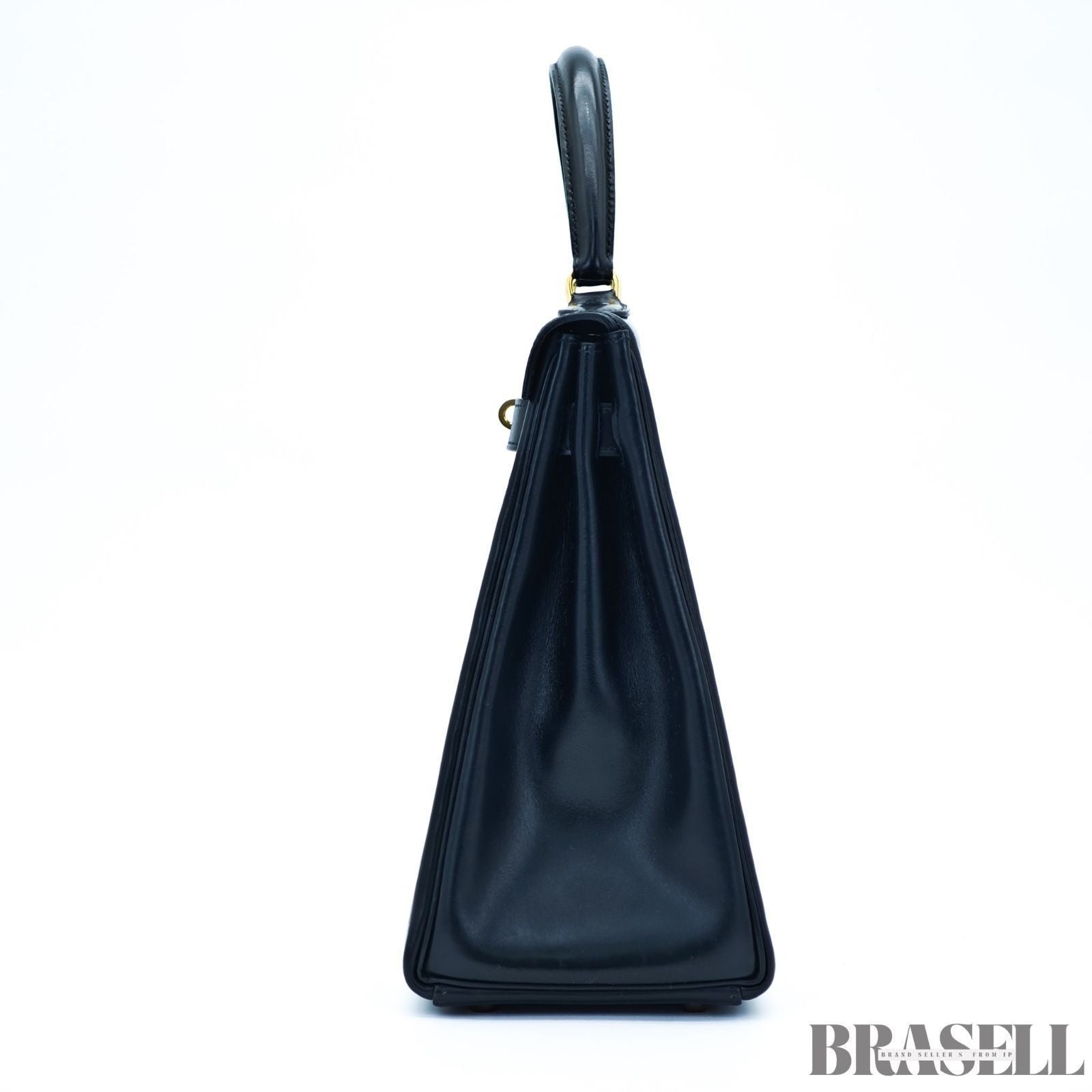 Borsa Hermès Kelly 32 borsa borsetta nera donna hardware oro con scatola e...