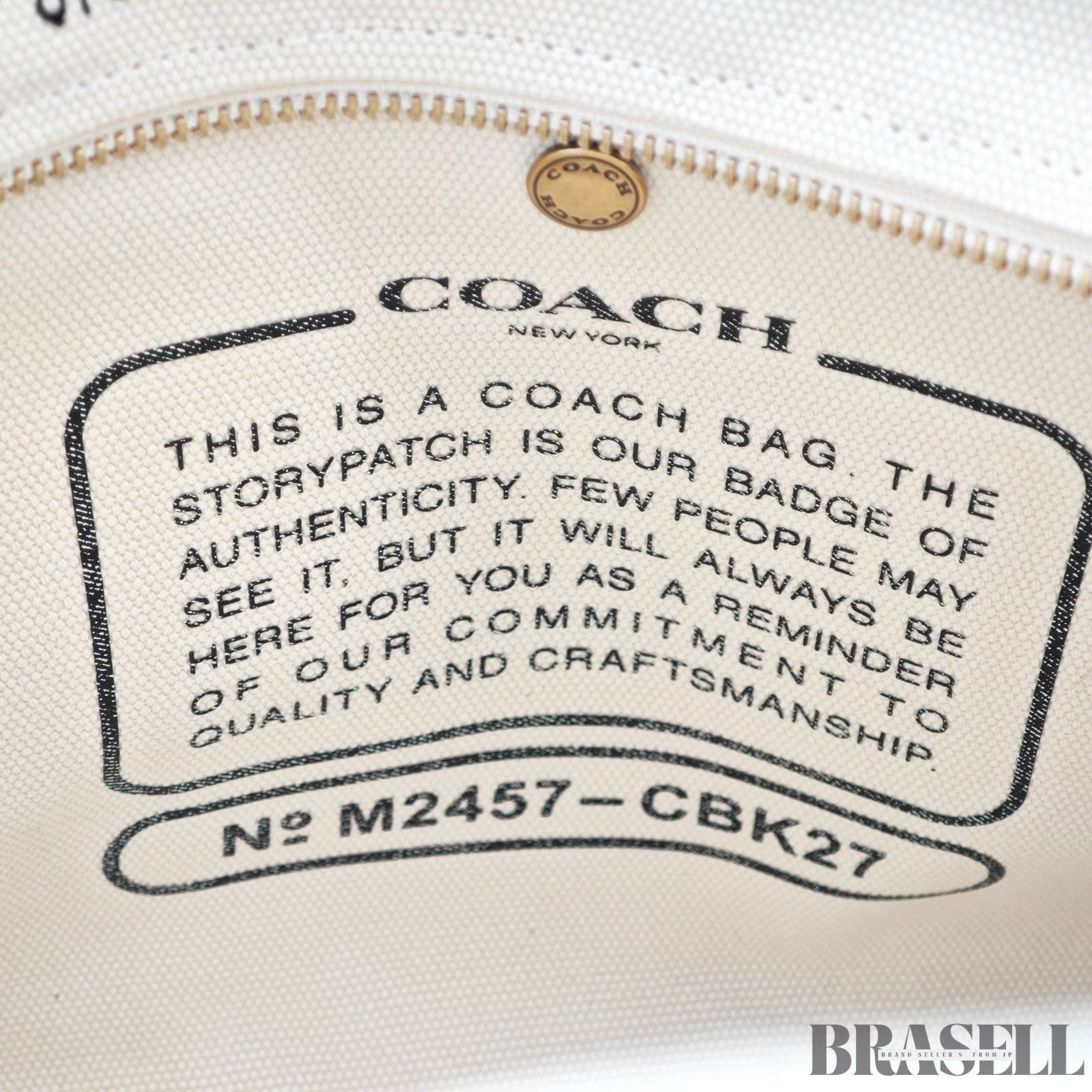 COACH Cargo Tote Bag Sketch Print New York 2-Way Shoulder Bag White