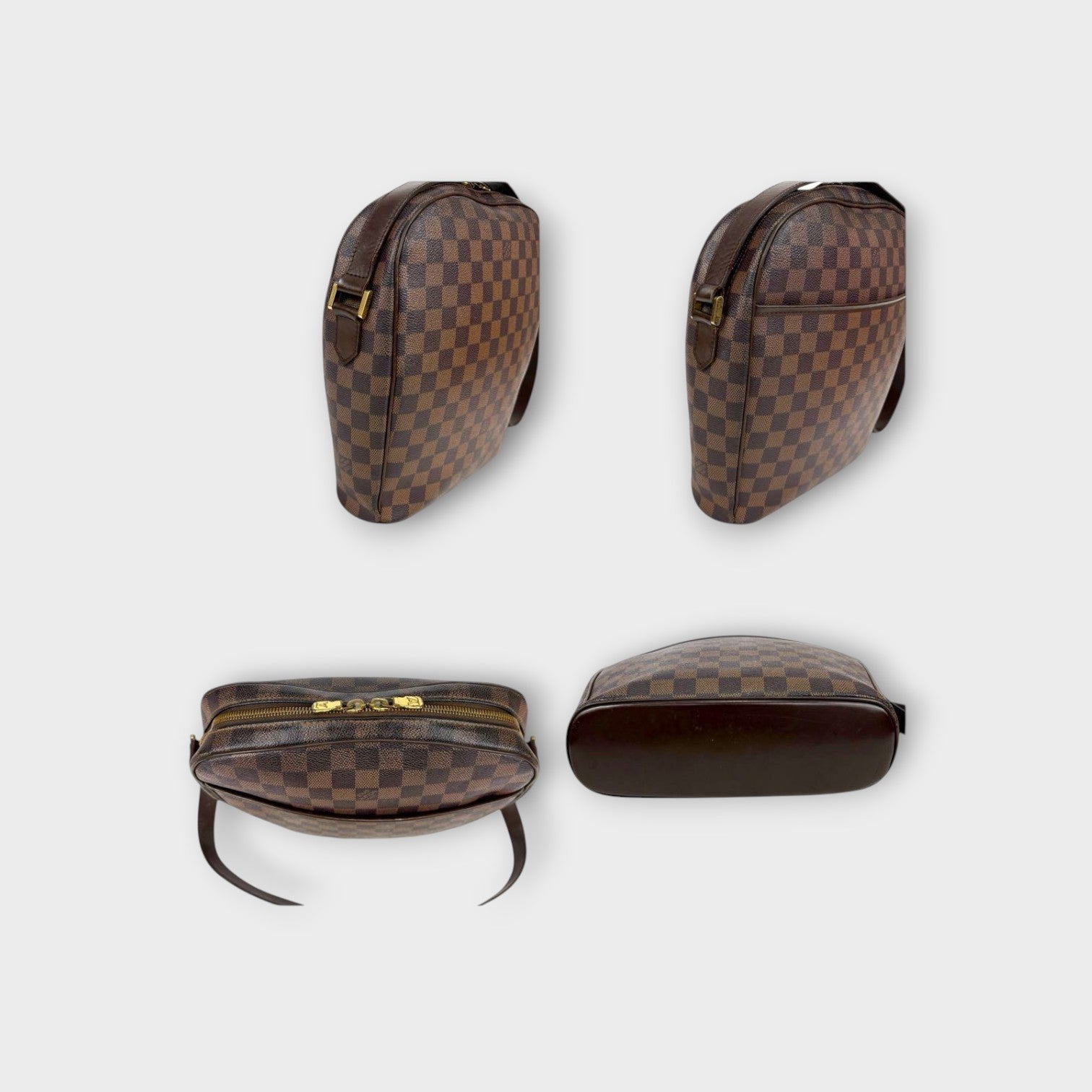 Louis Vuitton Ipanema GM One Shoulder Bag Damier Leather N51292 Brown 【B】
