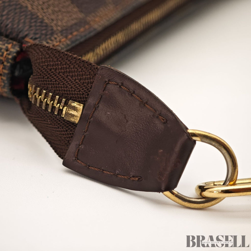 Louis Vuitton N58009 Pochette Accessoires Damier Canvas Brown Mini Handbag Bag