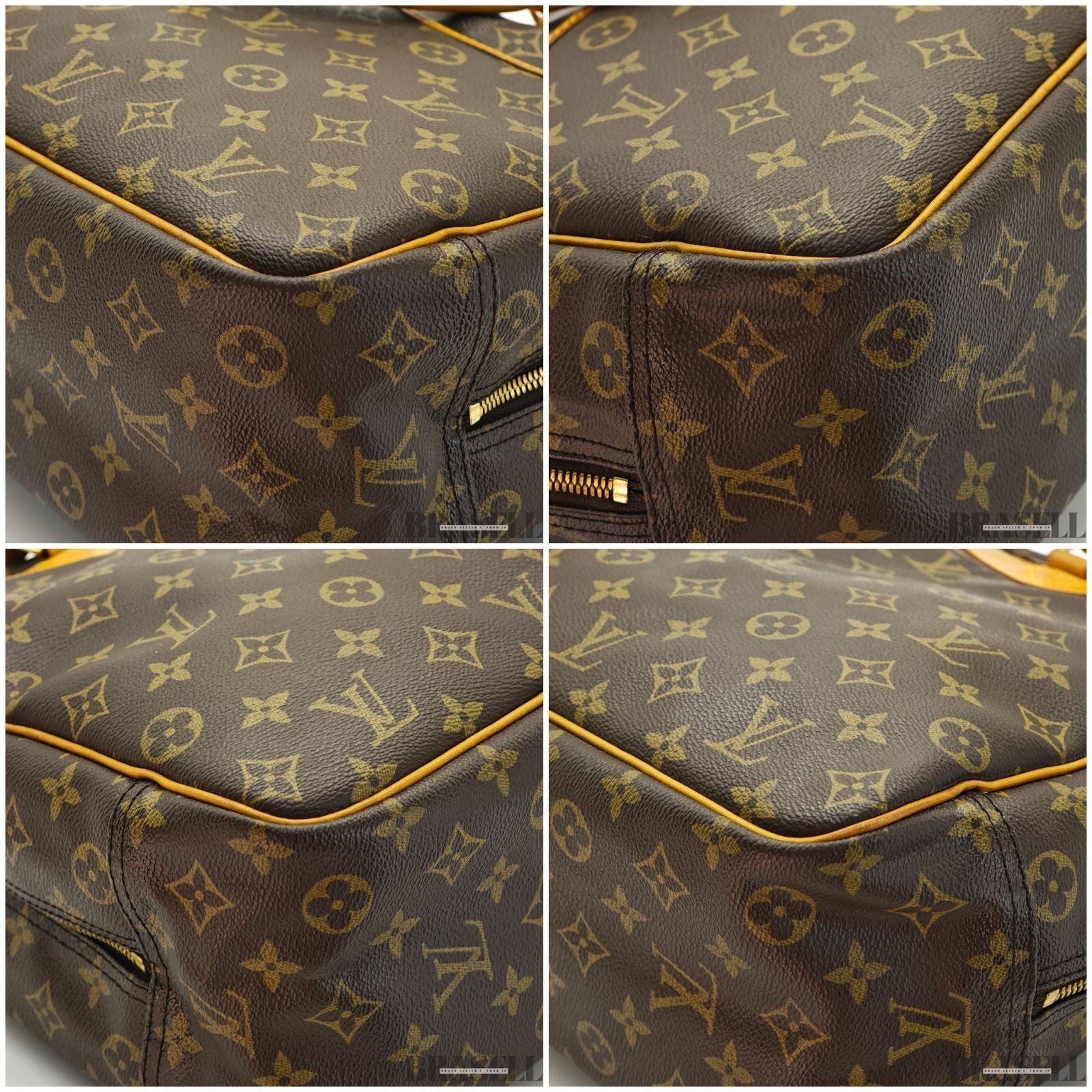 LOUIS VUITTON Deauville M47270 Monogram Travel Handbag Brown Women’s
