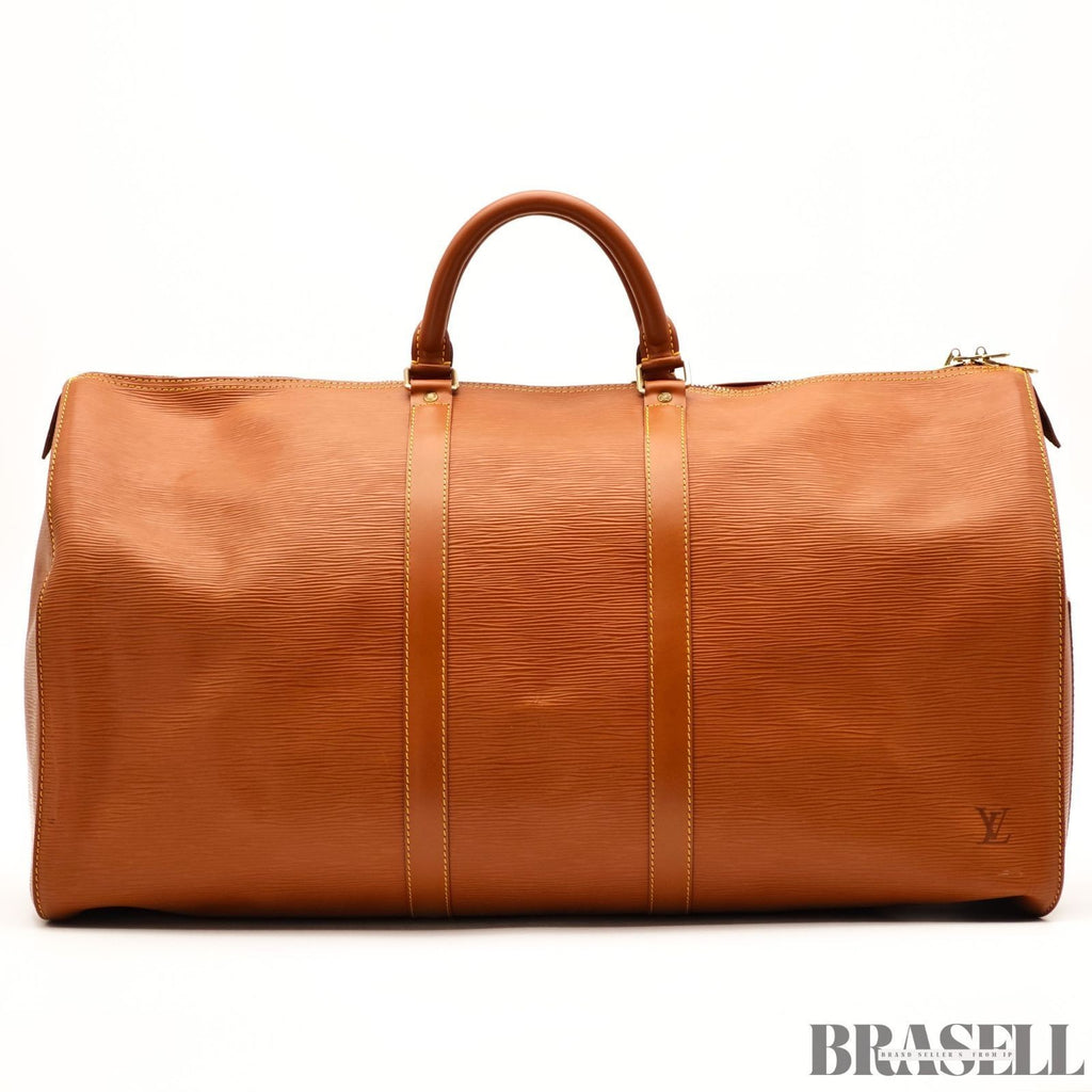 LOUIS VUITTON Epi Keepall 55 M42958 Zipangu Gold Boston Travel Bag Women’s