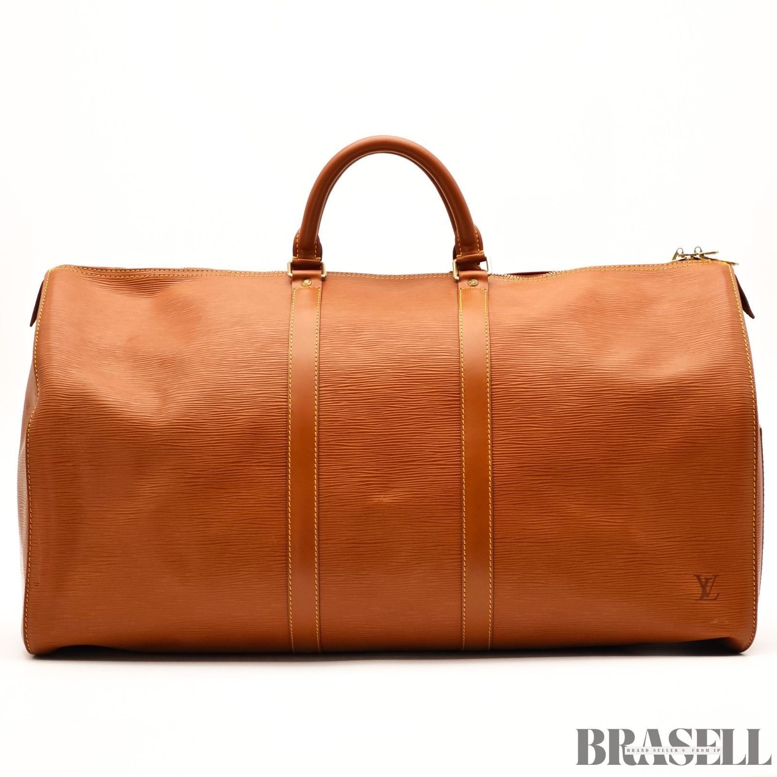 LOUIS VUITTON Epi Keepall 55 M42958 Zipangu Gold Boston Travel Bag Women’s