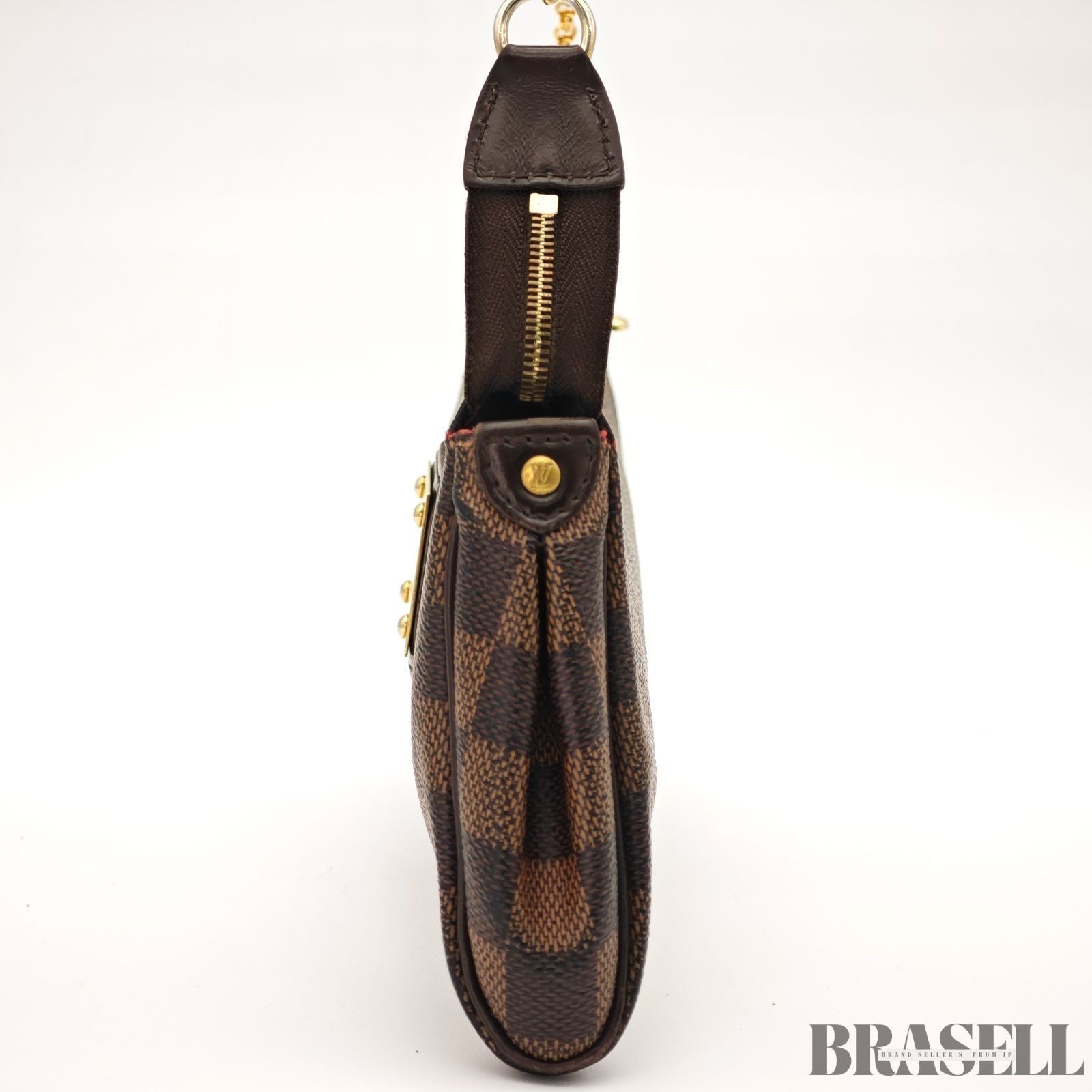 Louis Vuitton Damier Eva Hand Bag Damier Ebene N55213 Brown Compact