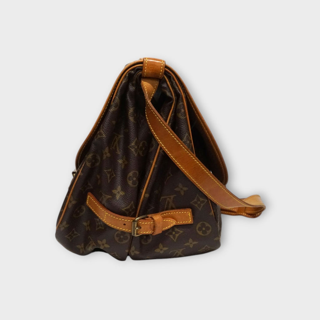 Louis Vuitton M42254 Saumur 35 Shoulder Bag Crossbody Brown 【B】