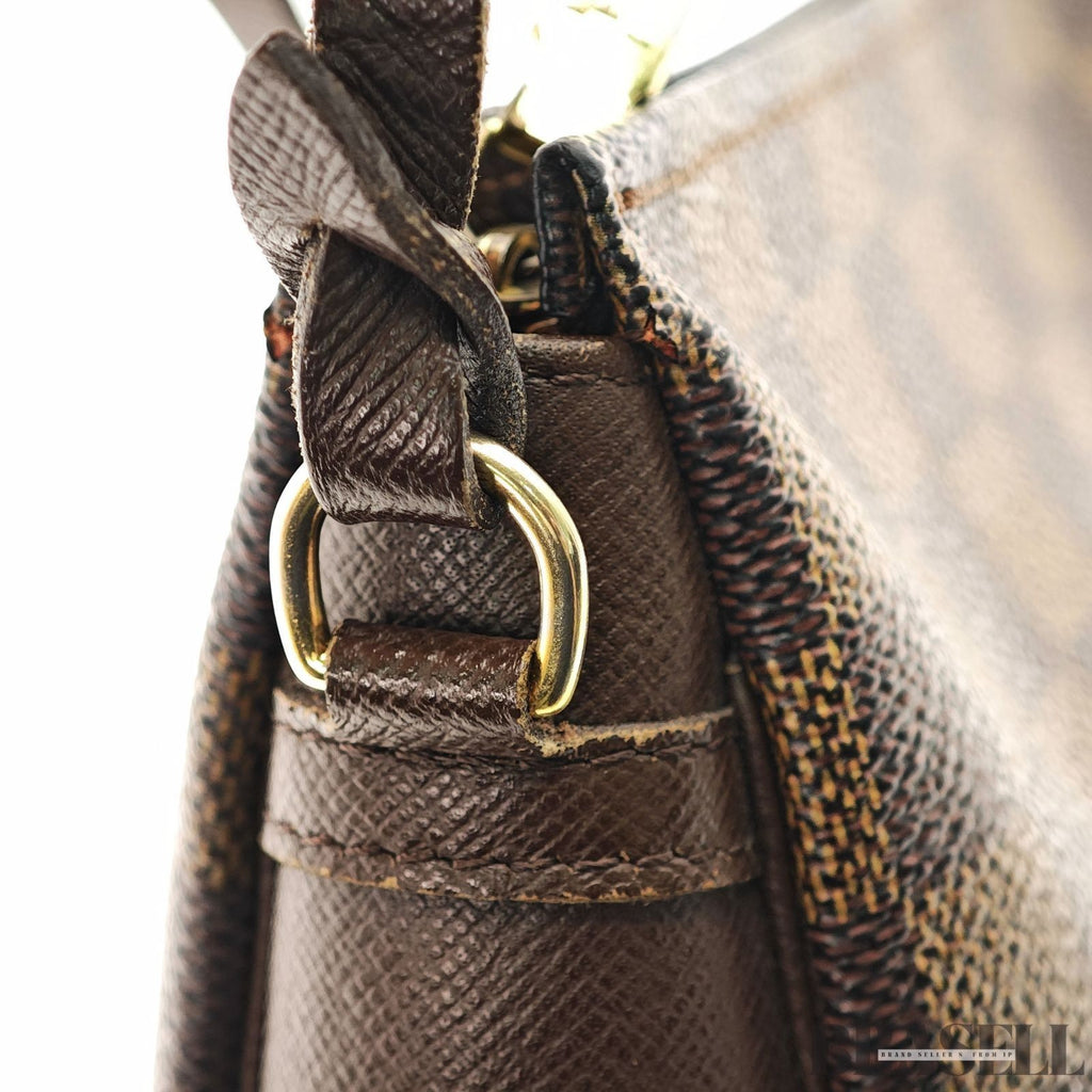 Louis Vuitton Trousse Makeup N51982 Handbag One Shoulder Damier Canvas Brown