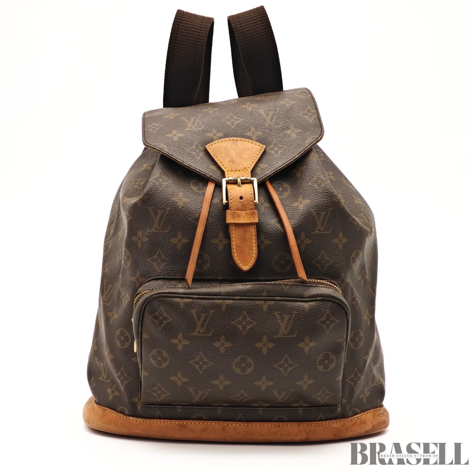 LOUIS VUITTON Montsouris M51135 Monogram Backpack Brown Women’s