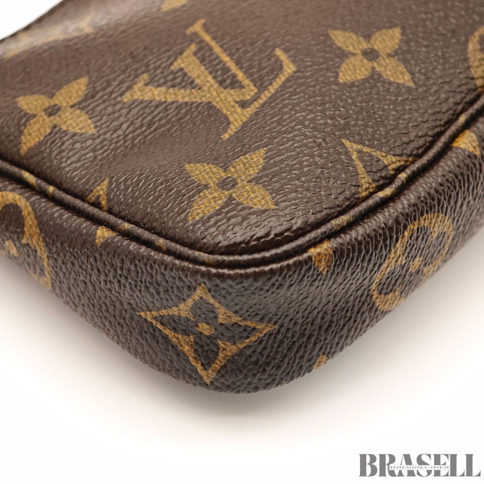 Louis Vuitton Mini Pochette Accessoires M60153 Bag Handbag Compact Brown Women’s