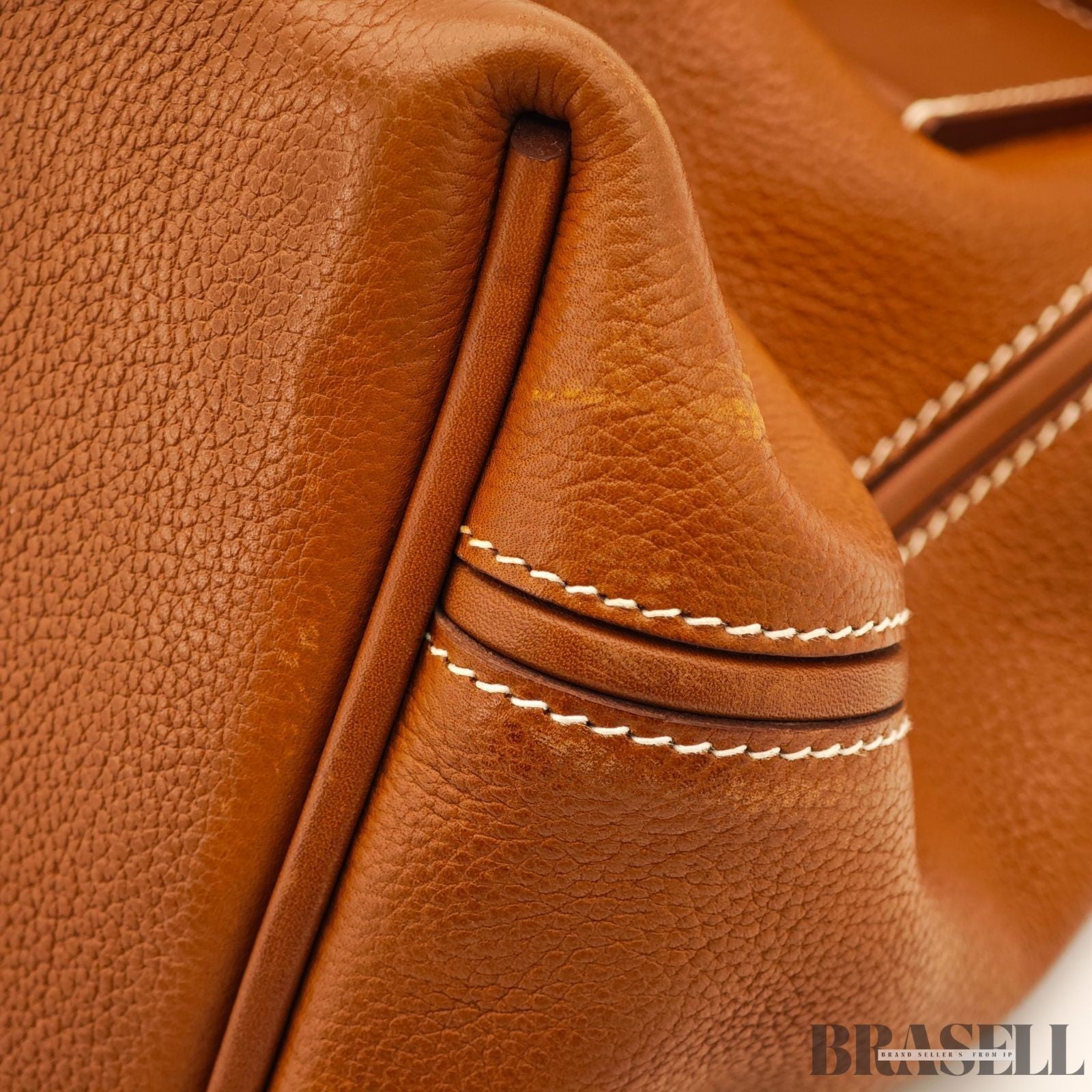 Hermes Sac 24/35 Handbag Top Handle Bag Brown Taurillon Maurice Swift Leather