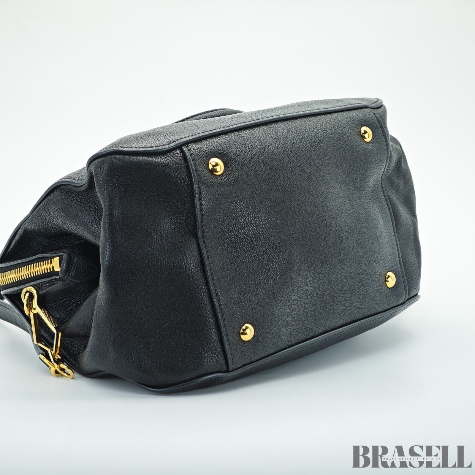 Miu Miu Madras 2-Way Bag RL0058 Handbag Shoulder Bag Black Women's