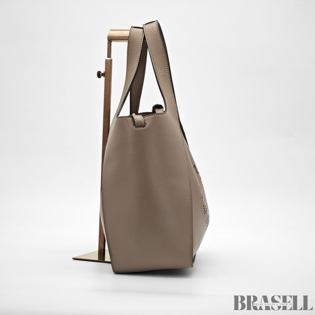 Stella McCartney 2-Way Tote Bag 513860 Greige with Case Large Capacity