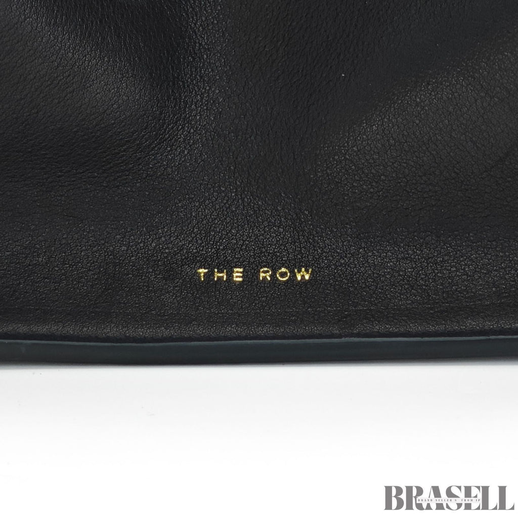 The Row Margaux 10 Bag Handbag Black Leather Woman w/ Shoulder Strap