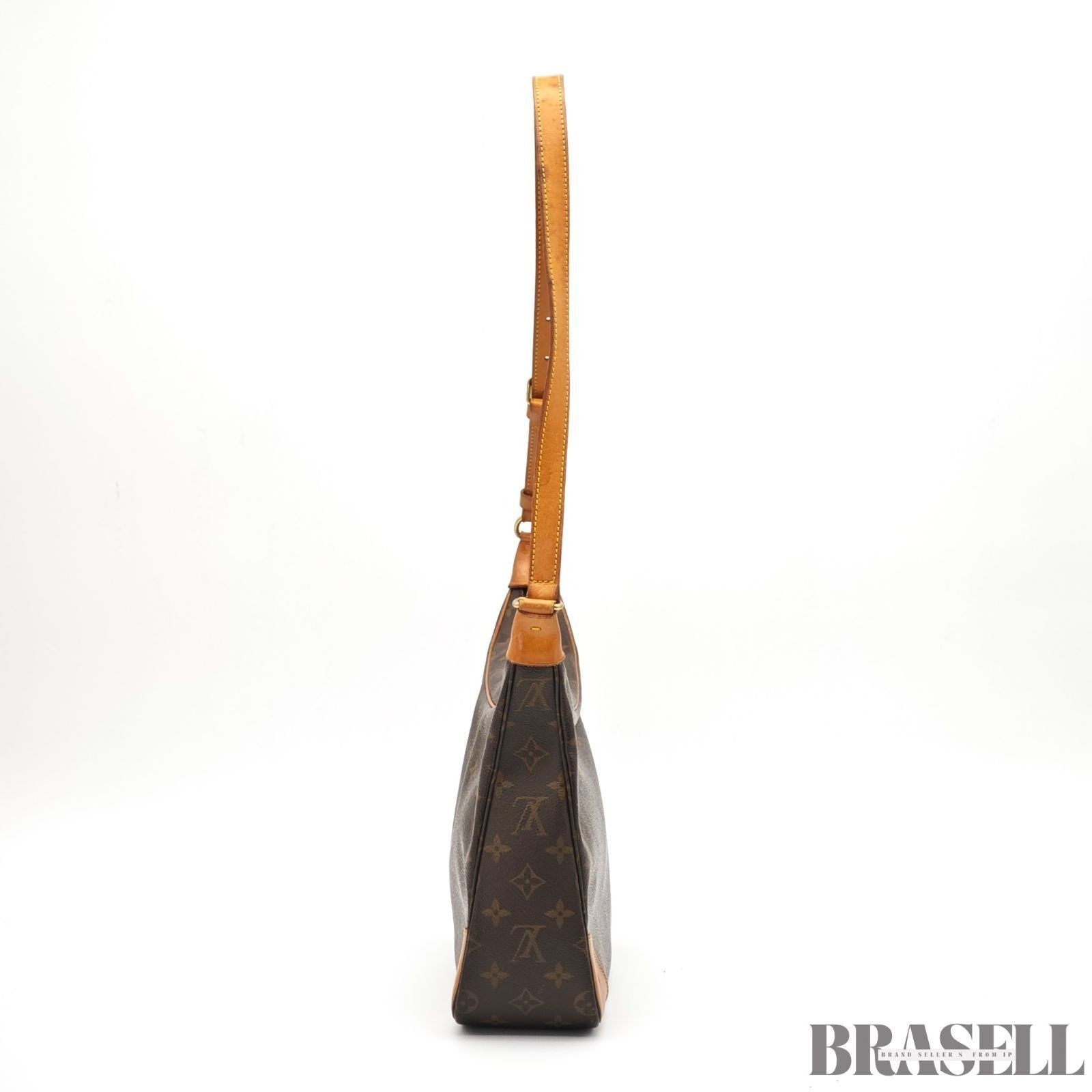 LOUIS VUITTON Boulogne 30 Shoulder Bag Monogram Leather Brown M51265 Women