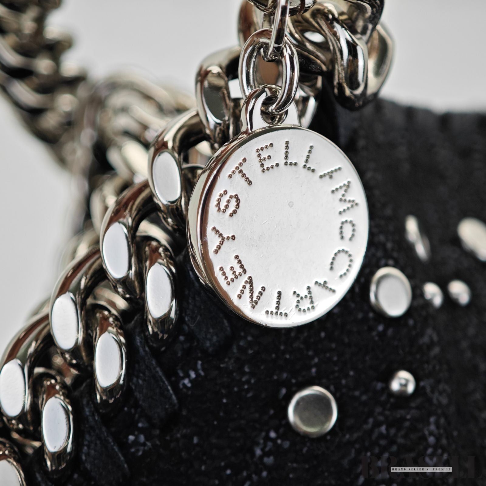 Stella McCartney Shoulder Bag/Handbag 2-Way Studs Black Women's