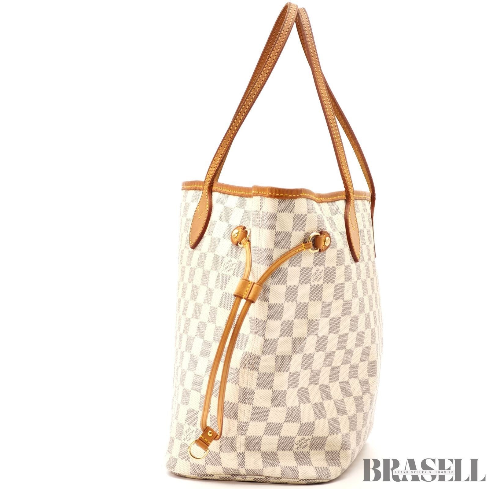 LOUIS VUITTON Neverfull MM N51107 Damier Azur Tote Bag Large Canvas Unisex