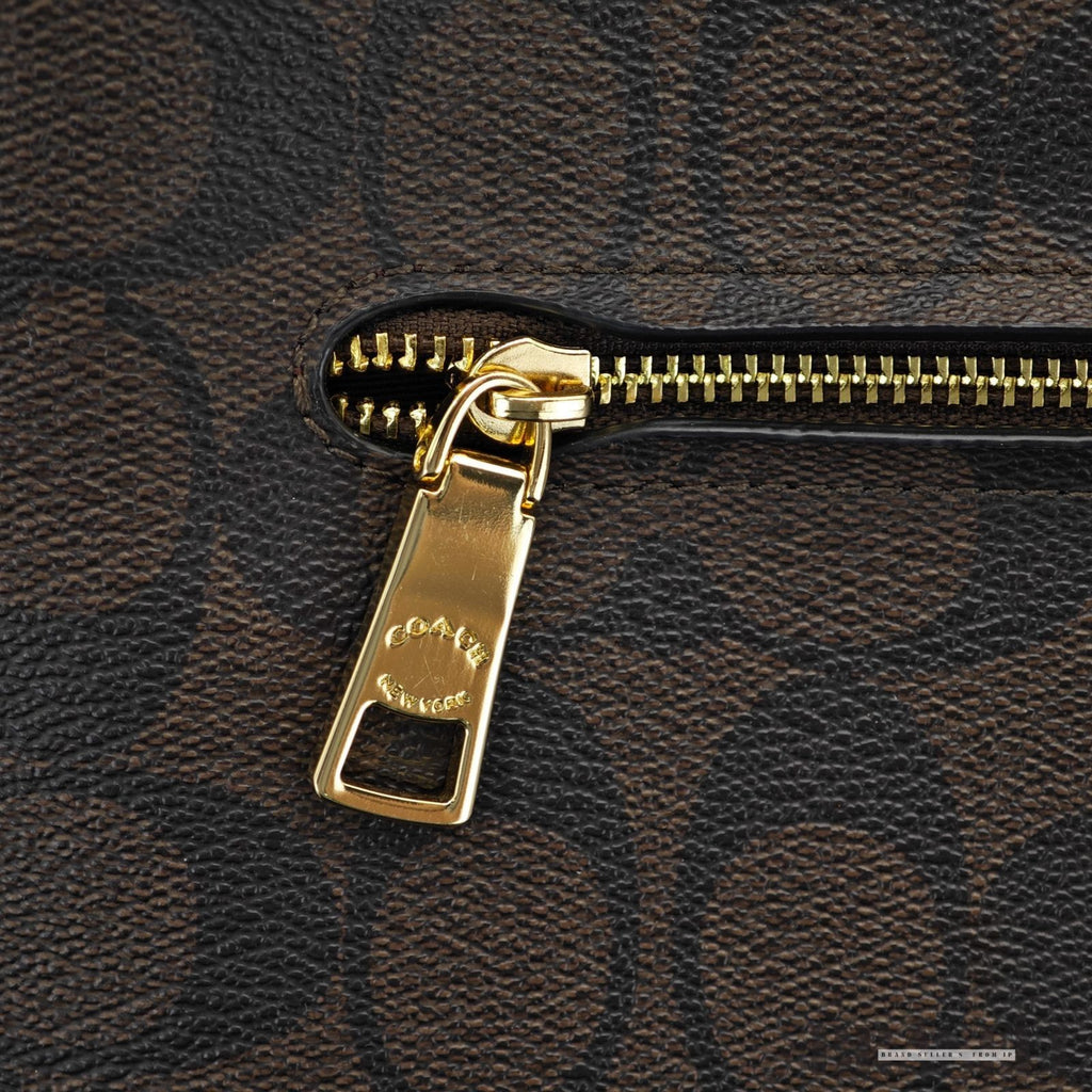 COACH Signature Christy C6232 Handbag Brown Women's