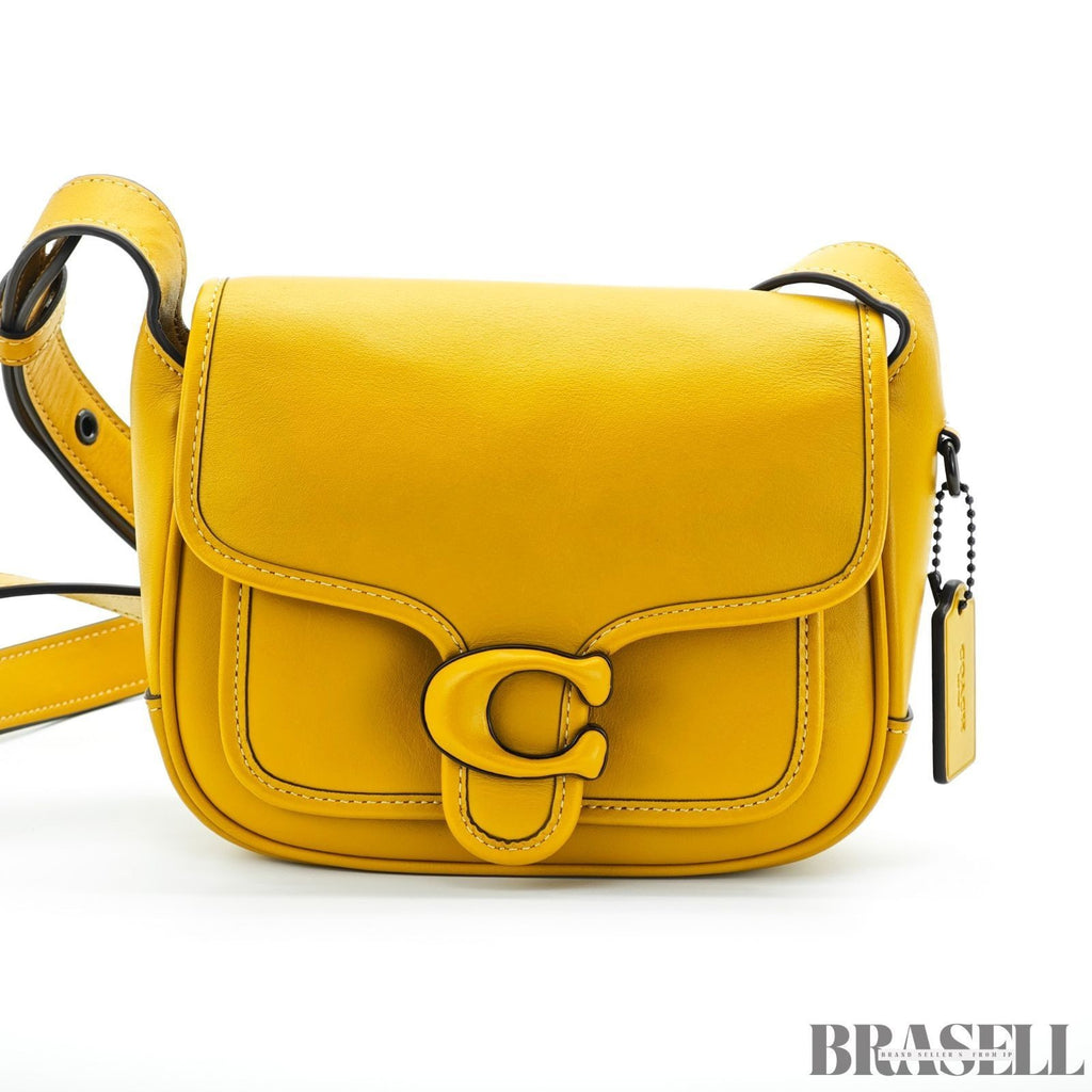 COACH Tabby Messenger Bag Shoulder Bag Flap Compact Yellow Women's
