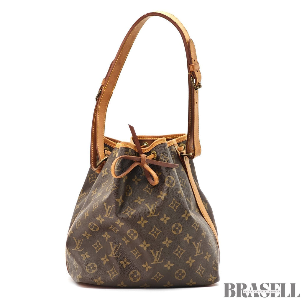 LOUIS VUITTON Petit Noe M42226 Monogram Handbag Bucket Bag Brown Women’s