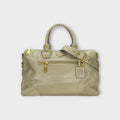 Prada 2Way Handbag BL0678 Triangle Logo Plate Calf Leather POMICE Sand Beige 【B】