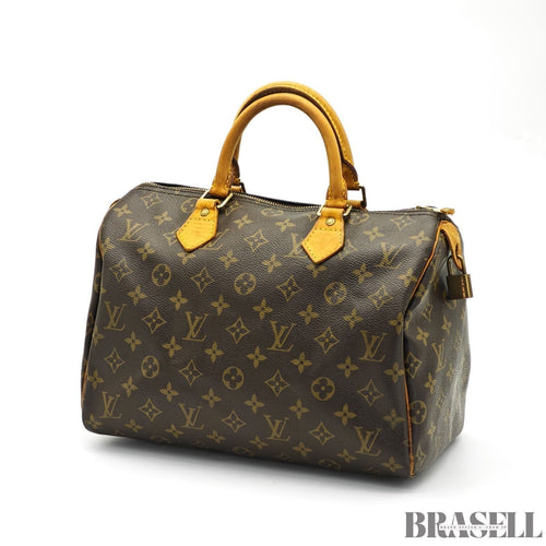 Borsa a mano Louis Vuitton Speedy 30 M41526 Monogram marrone da donna