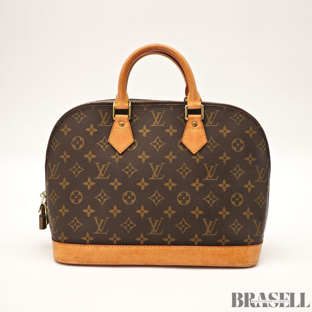 Louis Vuitton Alma PM Monogram M51130 Bag Handbag Brown Unisex With Padlock