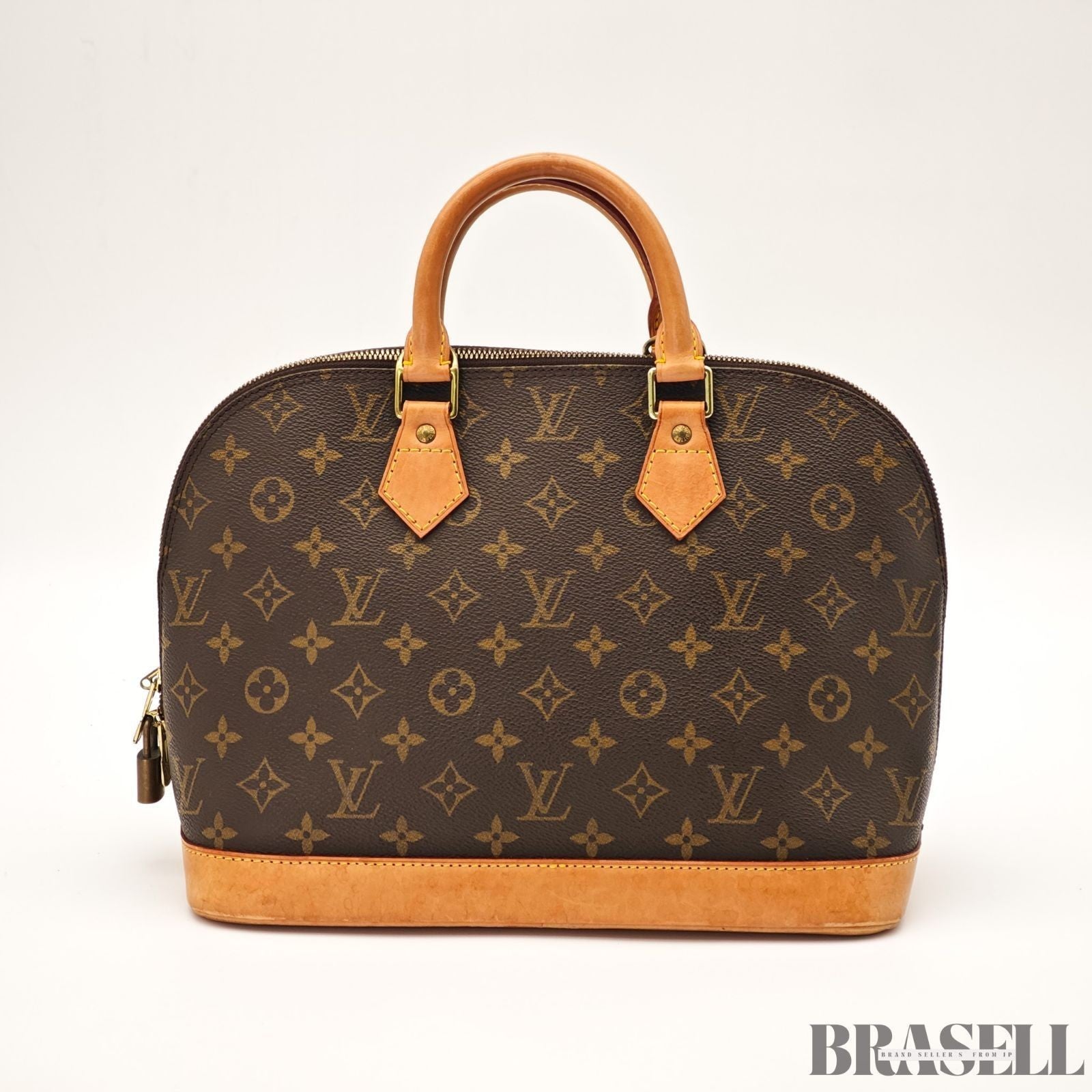 Louis Vuitton Alma PM Monogram M51130 Bag Handbag Brown Unisex With Padlock