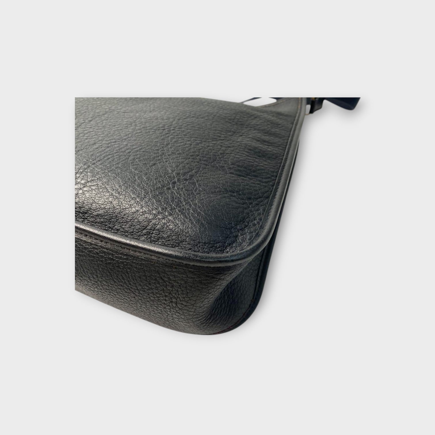 Hermès Vespa PM Black Shoulder Bag Leather A Stamp Gold Hardware 【A】