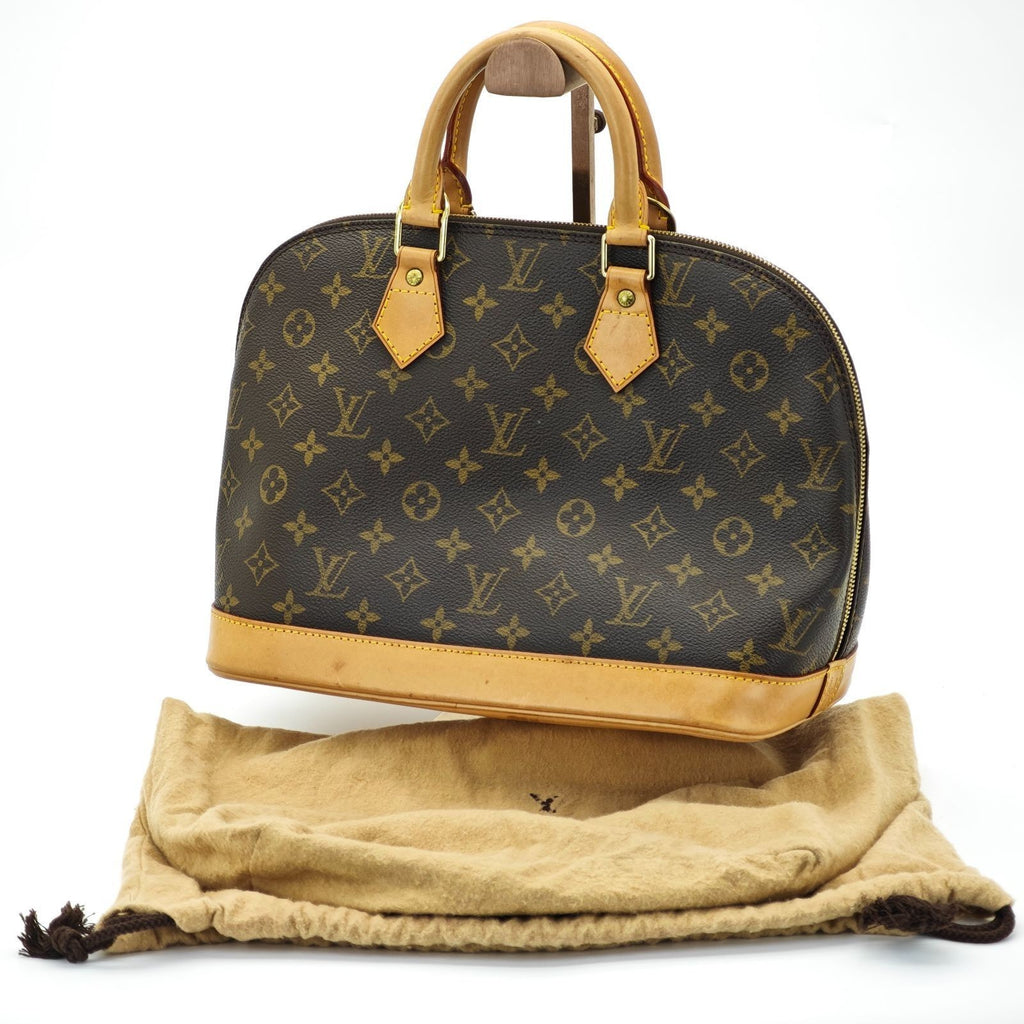 LOUIS VUITTON Monogram Alma M51130 Bag Brown Women's