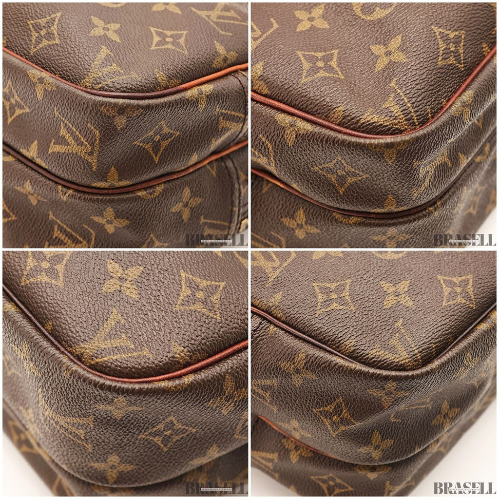 LOUIS VUITTON Reporter PM Crossbody Shoulder Bag Monogram Canvas Leather M45254