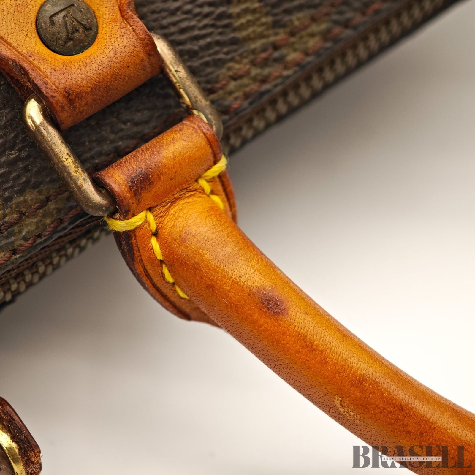 Auth Louis Vuitton Monogram Mini Speedy Hand Bag M41534 Mini Boston Bag Brown