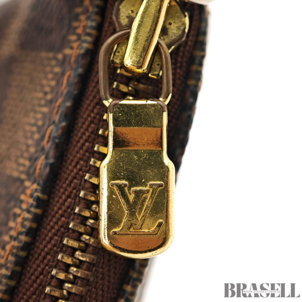 Louis Vuitton N58009 Pochette Accessoires Damier Canvas Brown Mini Handbag Bag