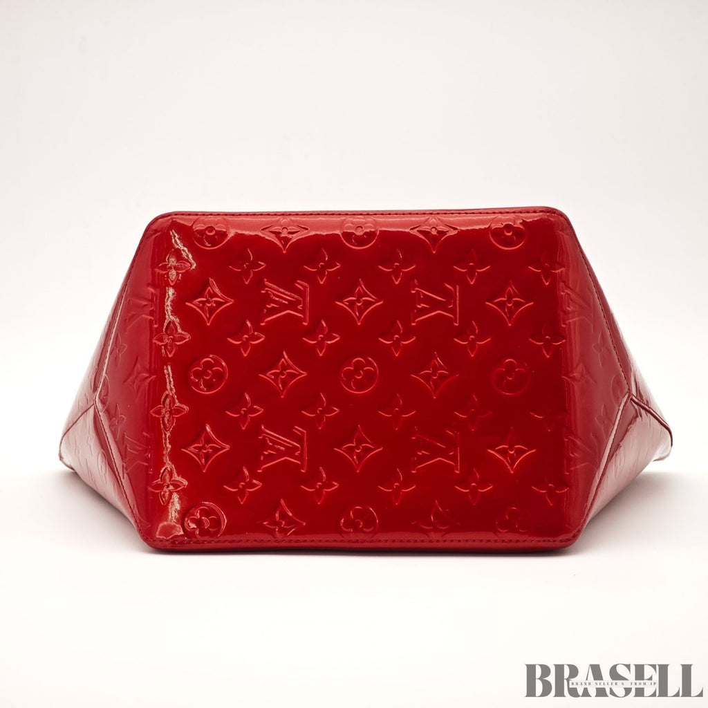 LOUIS VUITTON Monogram Vernis Bellevue PM Tote Bag Handbag Pomme D'amour M93583