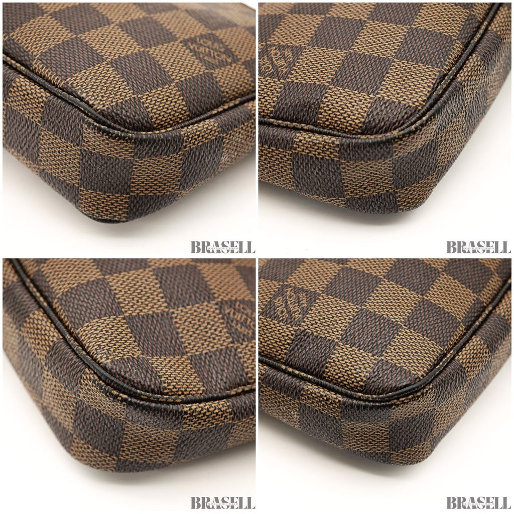 Louis Vuitton Damier Pochette Accessoires N51985 Handbag Monogram Canvas Brown