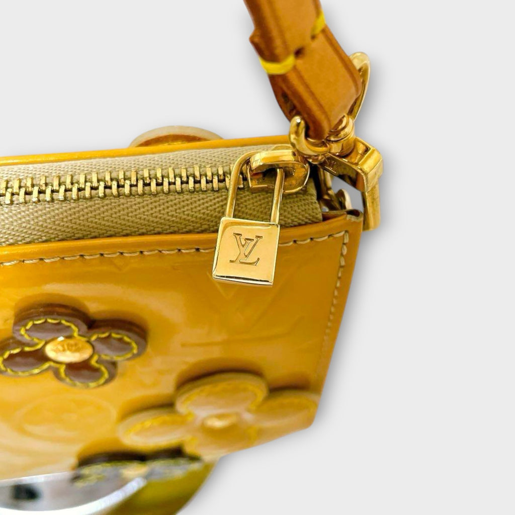 Louis Vuitton Monogram Vernis Flower Lexington Handbag Clutch