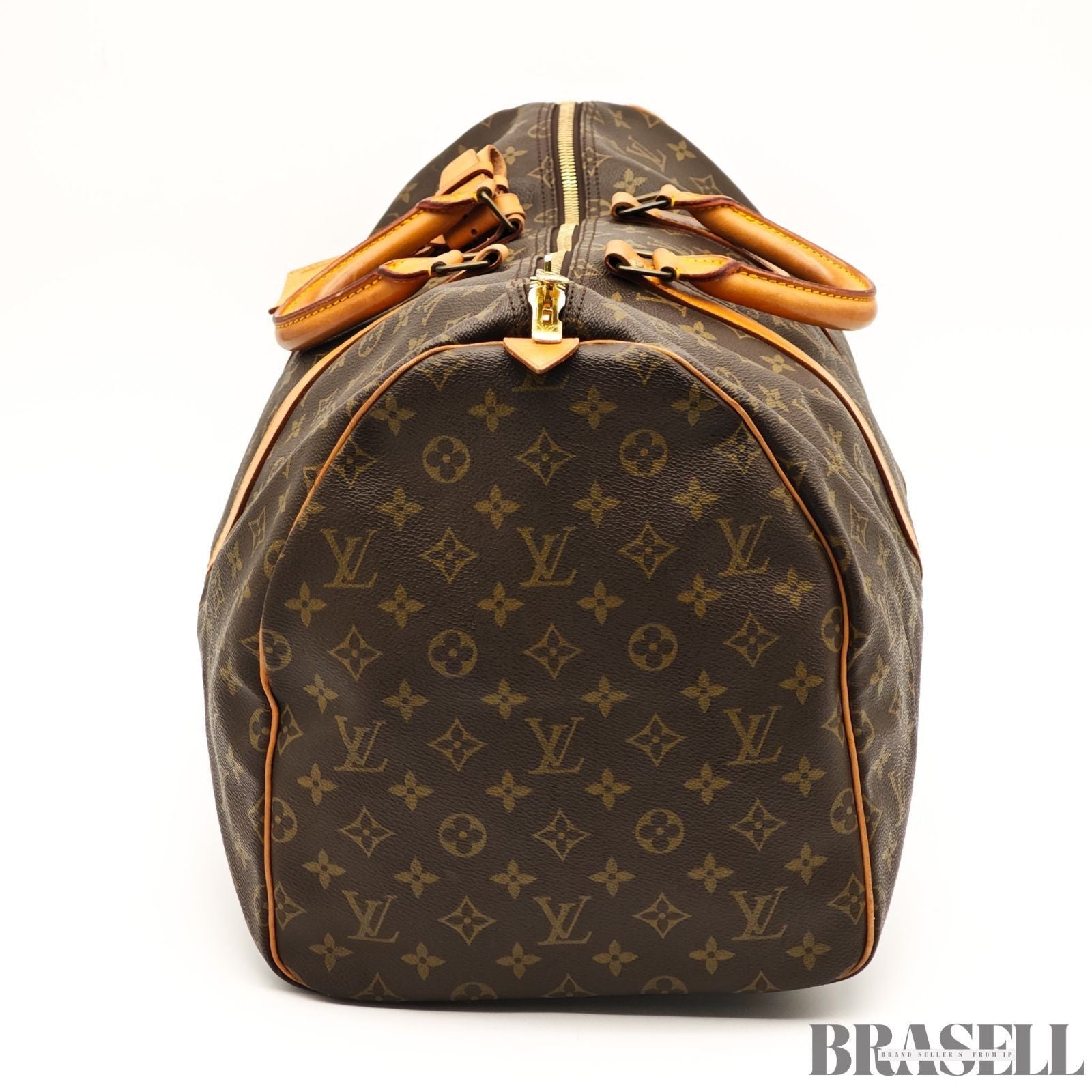 Louis Vuitton Monogram Keepall 55 M41424 Boston Bag Large Capacity Travel Brown