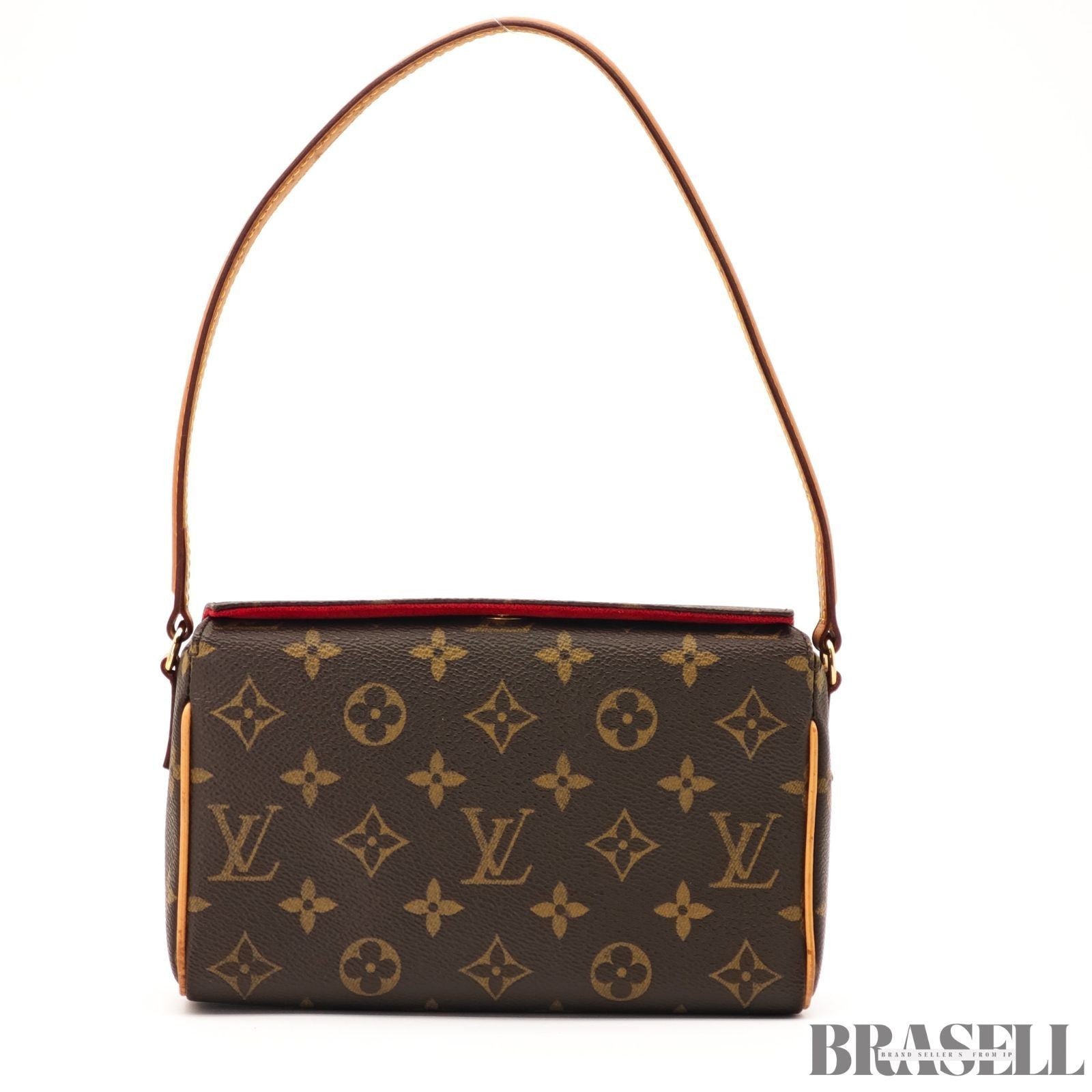Auth Louis Vuitton Recital Handbag Monogram Tote Bag M51900 Brown
