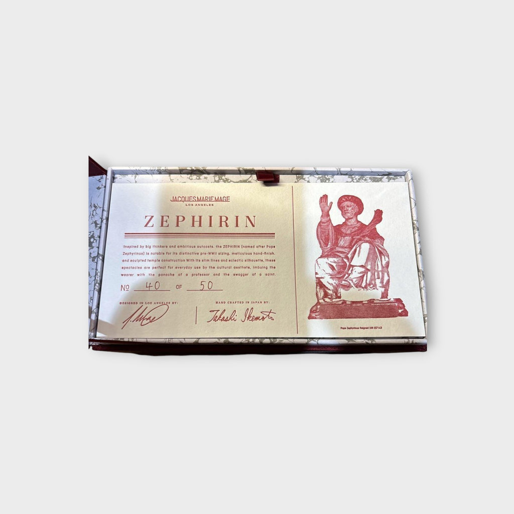 Jacques Marie Mage 10th Anniversary Zephirin Empire Limited Edition of 50