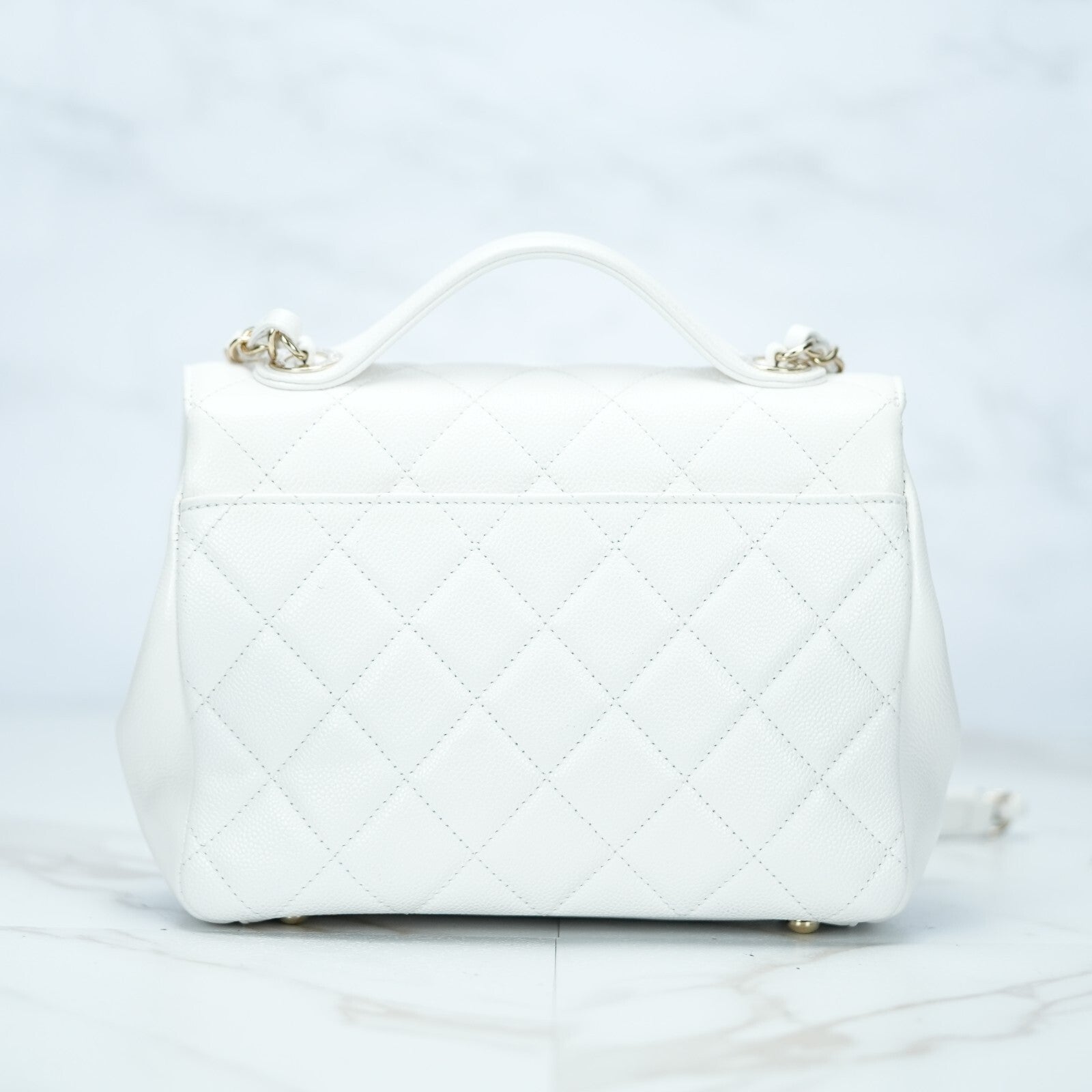 Last Sale CHANEL Matelasse Affinity 2Way Shoulder Bag Caviar calfskin White