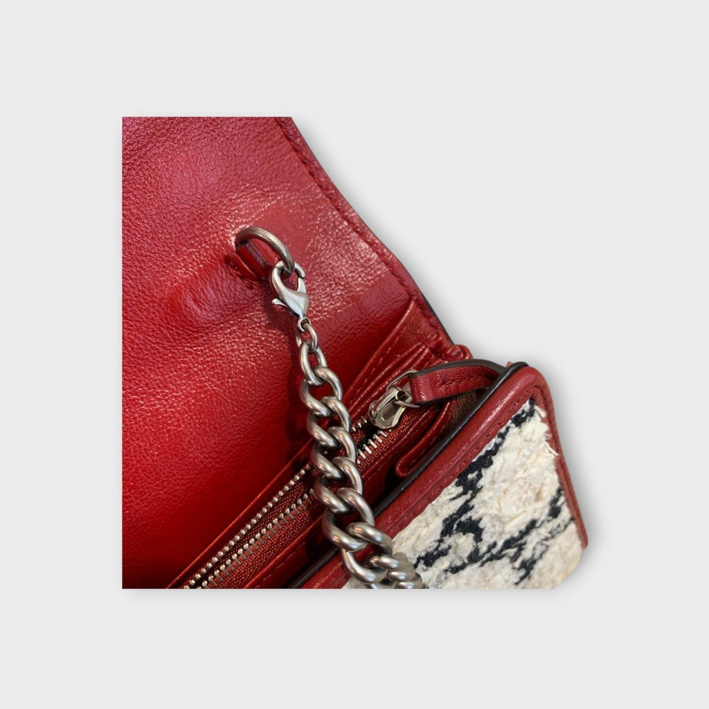 GUCCI Dionysus Tweed Chain Shoulder Wallet