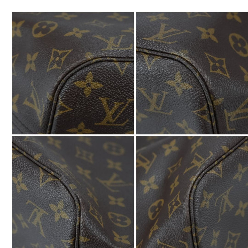 LOUIS VUITTON Monogram Neverfull MM Pivoine Tote Bag with Pouch M41178