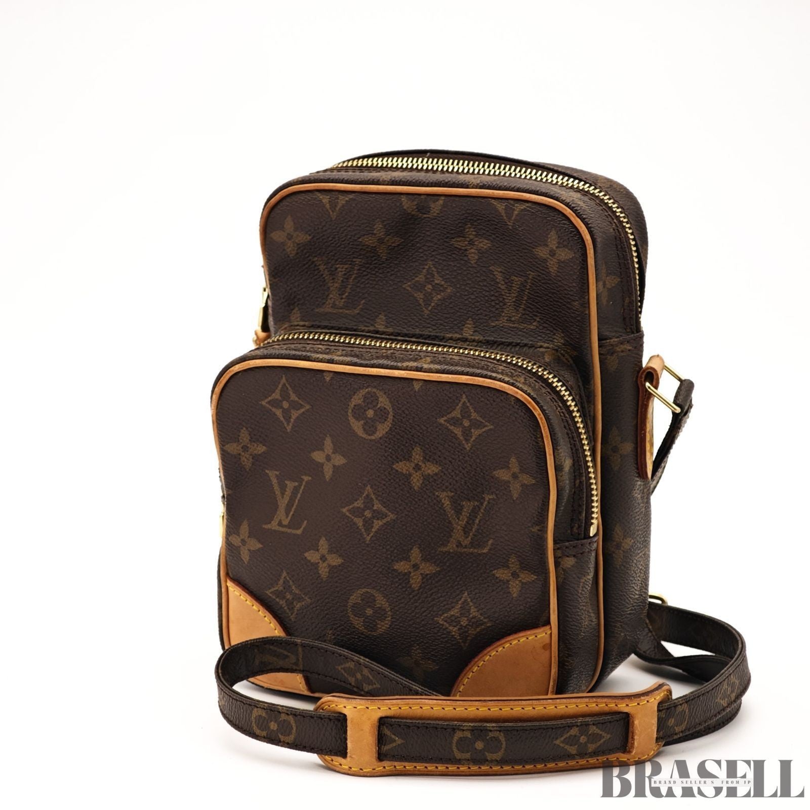 LOUIS VUITTON Amazon Crossbody Shoulder Bag Monogram Leather Brown M45236 Women