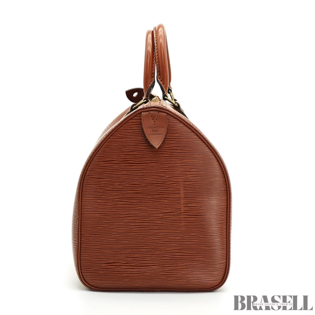 Louis Vuitton Epi Speedy 30 Brown M43003 Leather Brown Handbag Woman