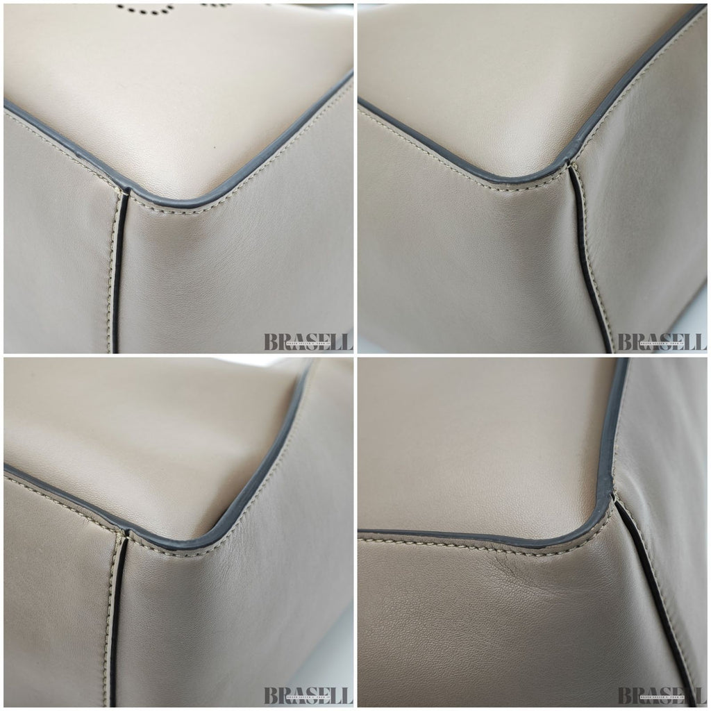 Stella McCartney 2-Way Tote Bag 513860 Greige with Case Large Capacity