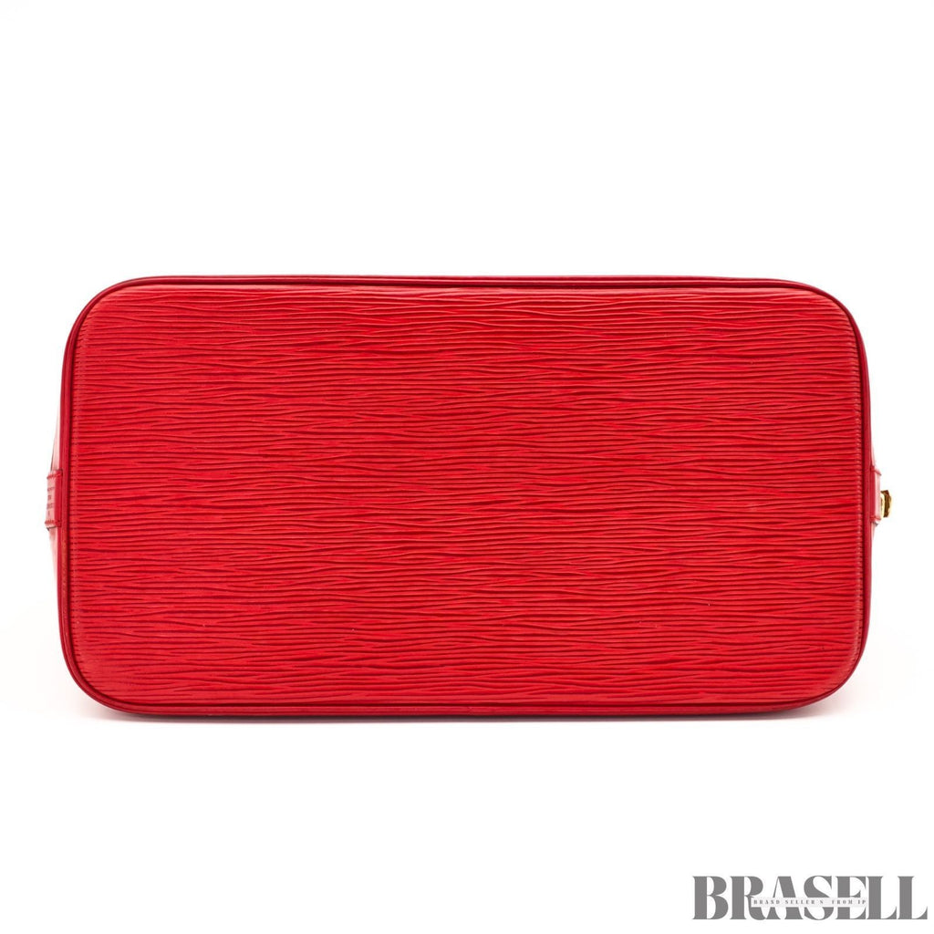 Louis Vuitton Epi Alma M52147 Castillian Red Handbag Tote Bag Leather Woman