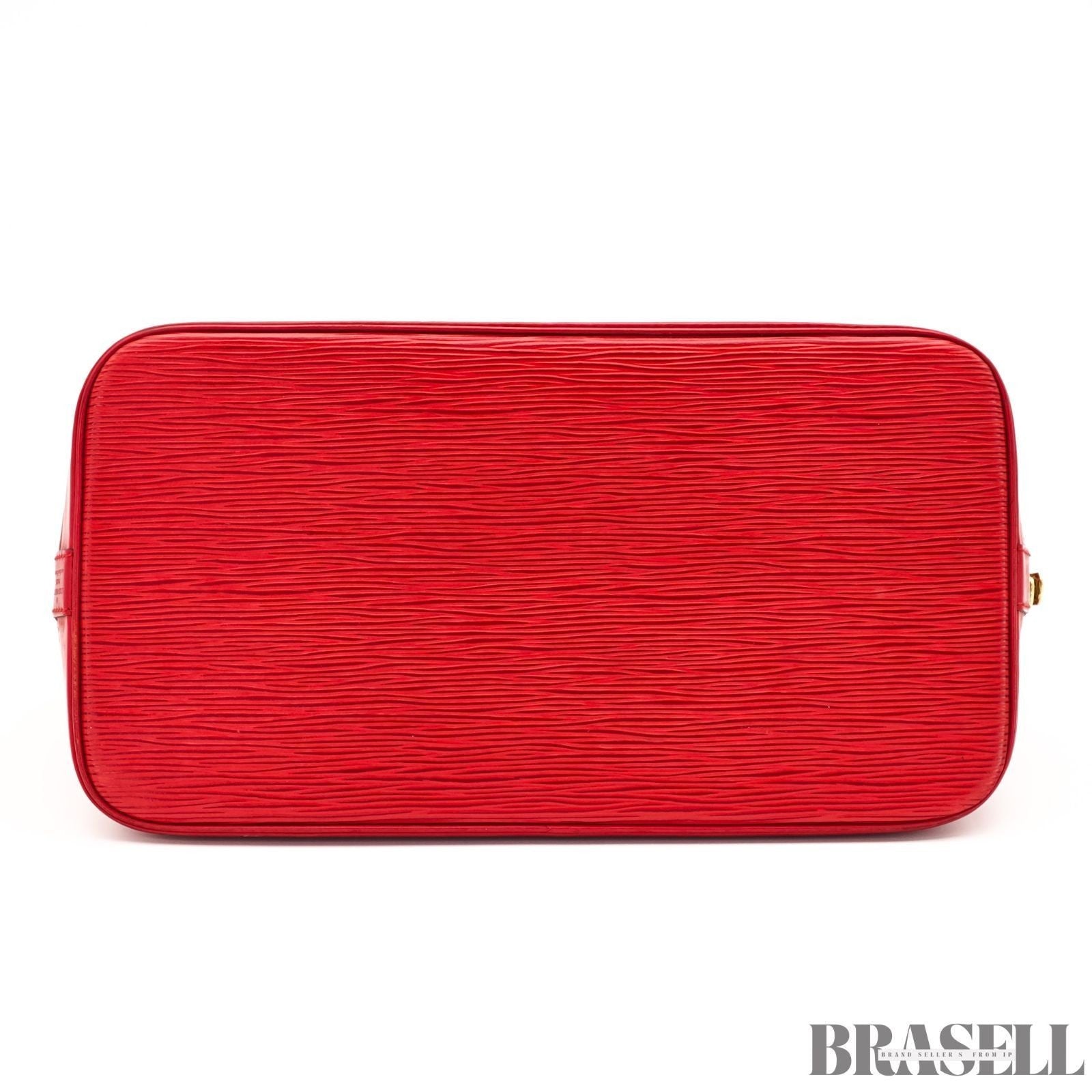 Louis Vuitton Epi Alma M52147 Castillian Red Handbag Tote Bag Leather Woman