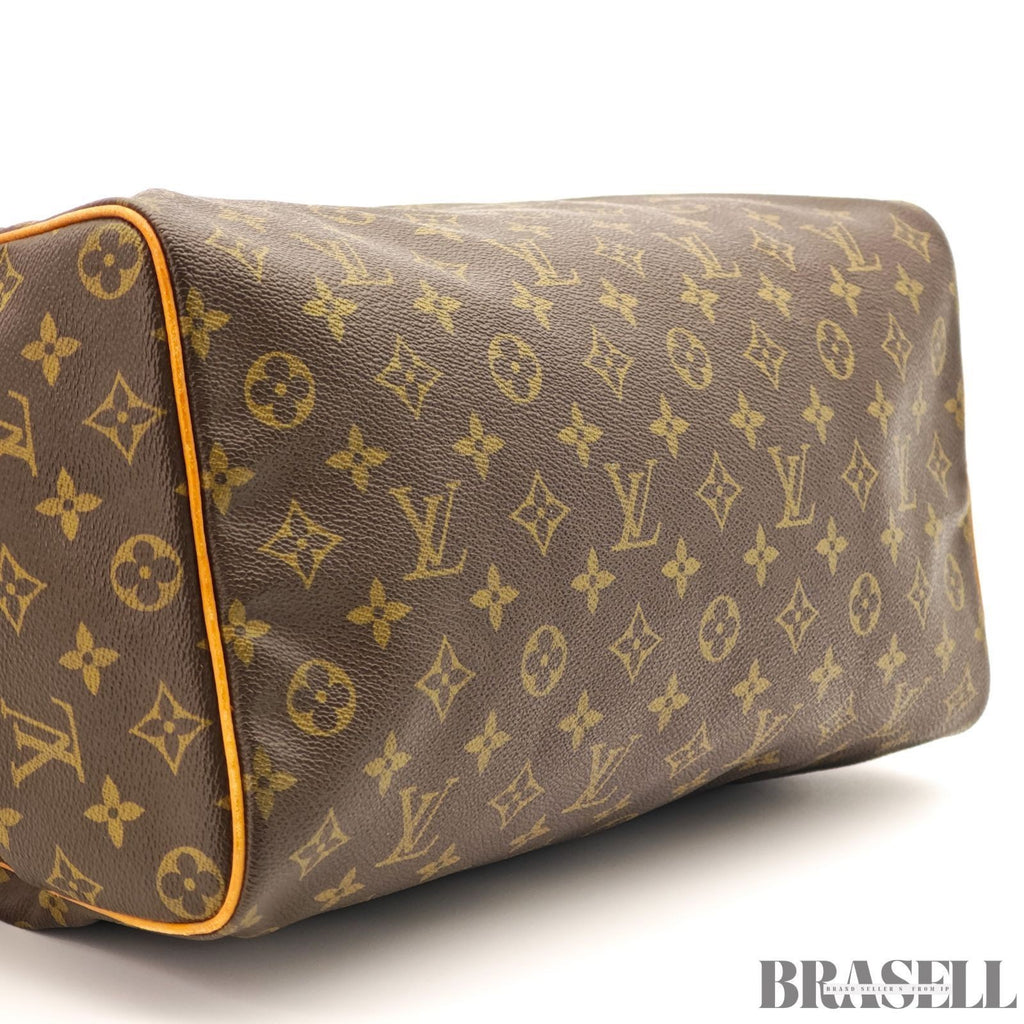 LOUIS VUITTON Speedy 35 M41524 Handbag Brown Monogram Canvas Mini Boston Bag