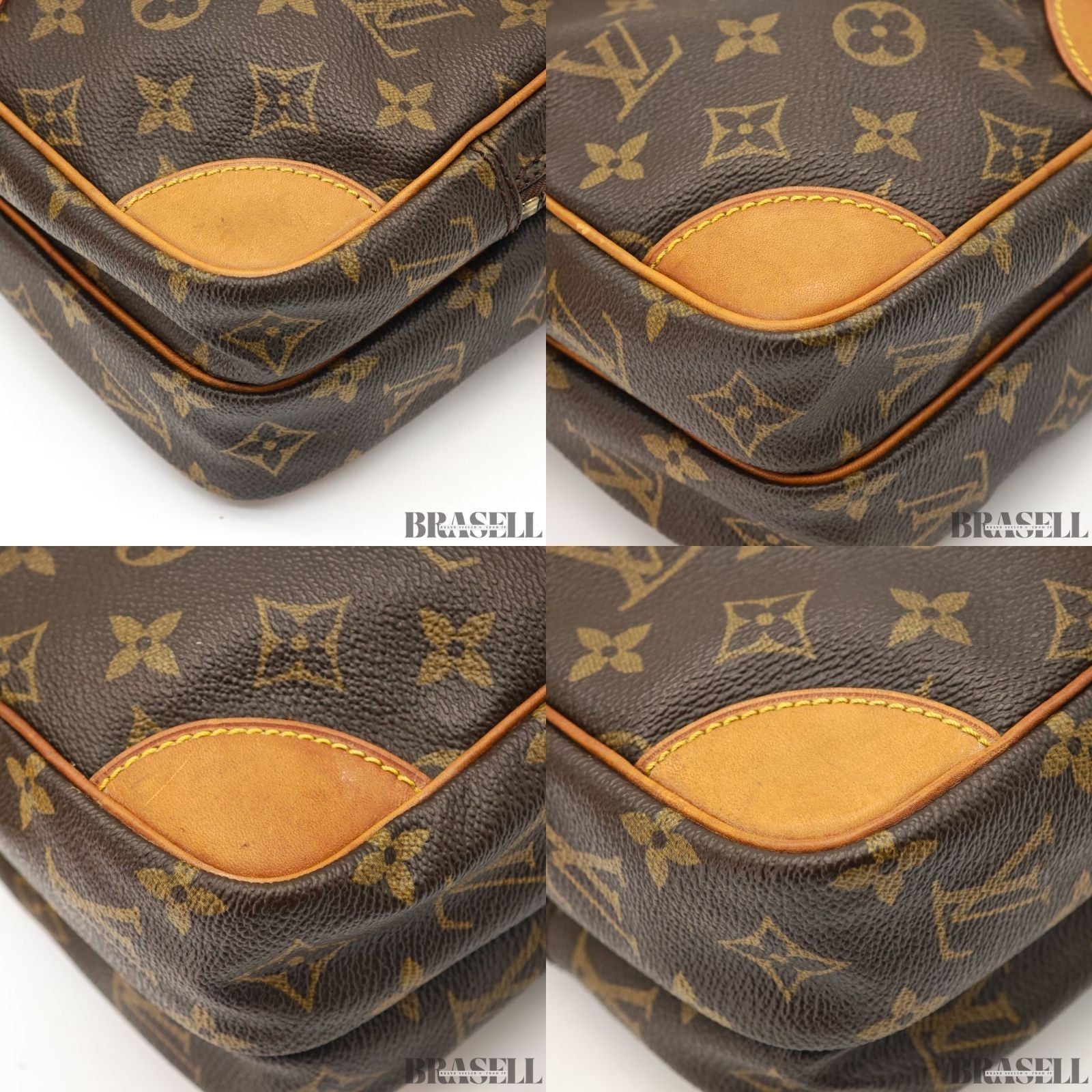 LOUIS VUITTON Amazon Crossbody Shoulder Bag Monogram Leather Canvas Brown M45236
