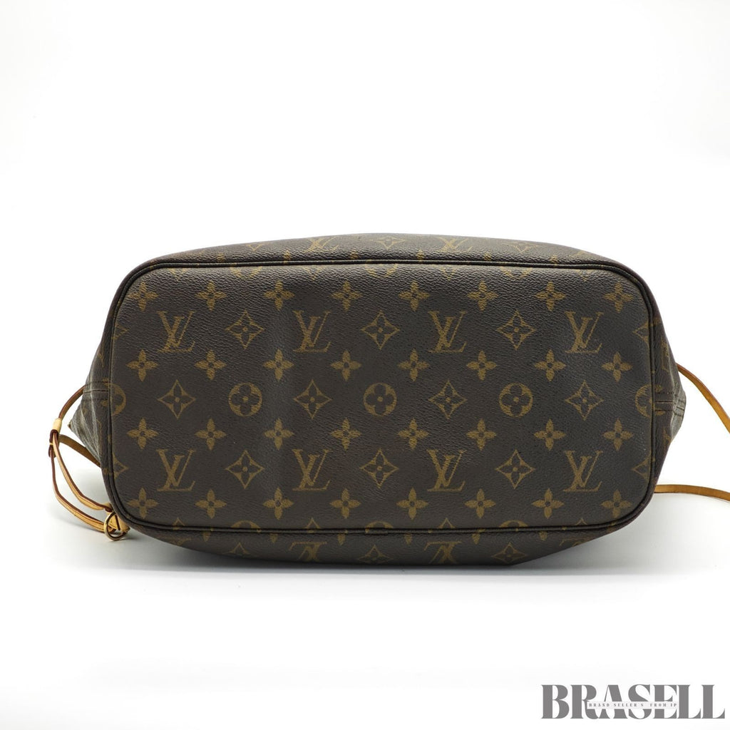 LOUIS VUITTON Neverfull MM M40156 Monogram Large Tote Shoulder Bag Brown