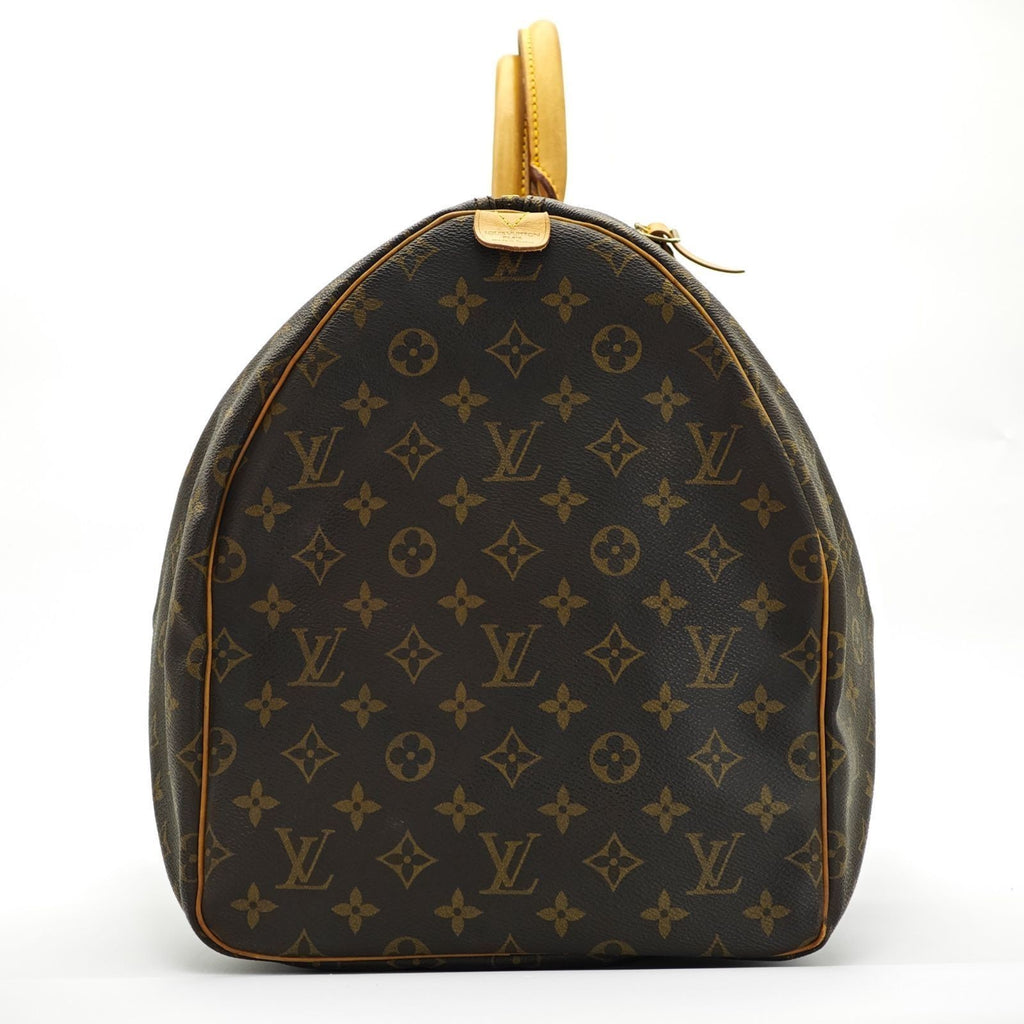 LOUIS VUITTON Keepall 55 M41424 Monogram Travel Boston Bag Brown Unisex