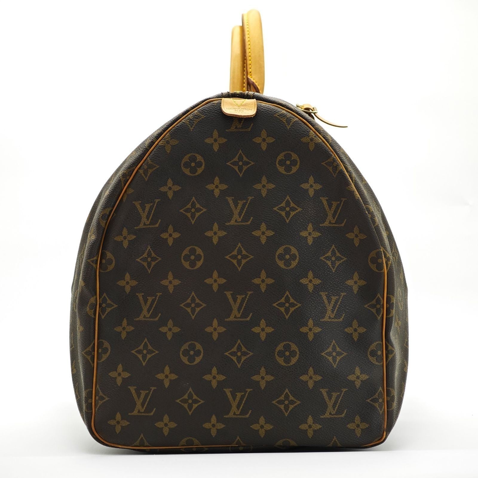 LOUIS VUITTON Keepall 55 M41424 Monogram Travel Boston Bag Brown Unisex